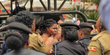 Naked Women Protest Corruption at Uganda’s Parliament