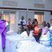 Children who were born prematurely receive a blessing during Mass led Fr. Surivenus Nungwa the Archdiocese of Mbarara Vicar General as Holy innocents children's hospital celebrates World Prematurity Day