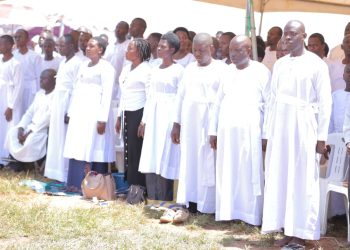 815 new staff inaugurated as over 300 followers join Bisaka’s Faith of Unity in Kyejonjo