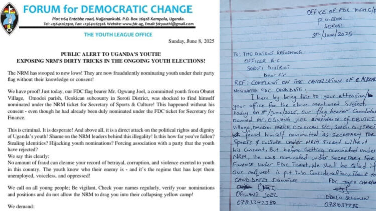 NRM Accused of Fraudulent Nomination of FDC Candidate