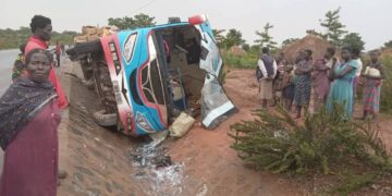 Baby Coach Bus Involved in Crash