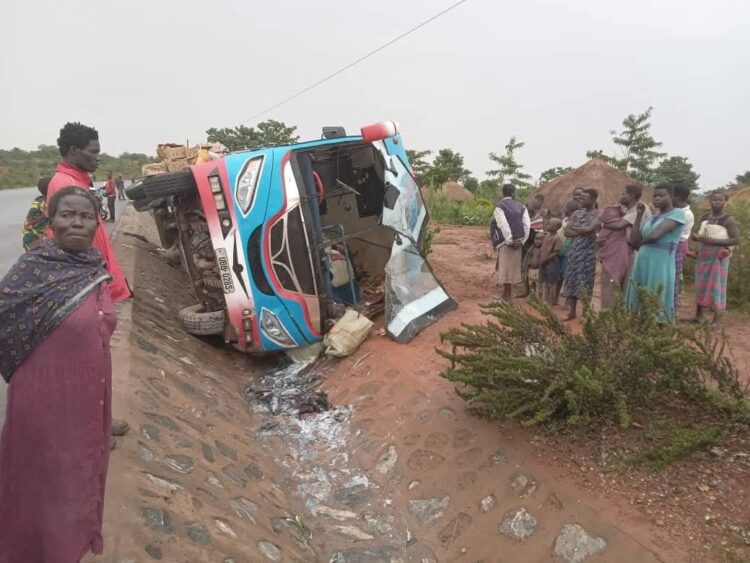 Baby Coach Bus Involved in Crash
