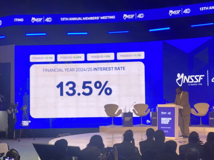 NSSF Declares Record-Breaking 13.5% Interest Rate for Members