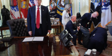 Man Collapses During Trump’s Press Briefing on Fat Drug Prices