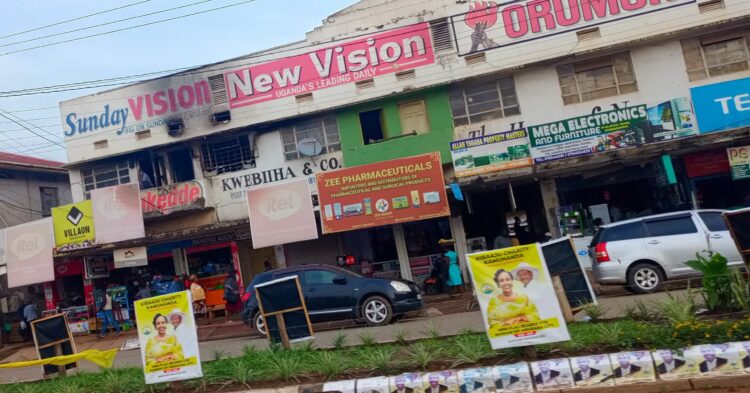Fire Guts Restaurant in Mbarara City’s Ssentamu Building