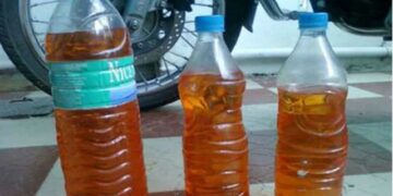 Police ban sale of fuel in plastic containers