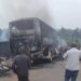 Six Dead After Bus, Charcoal Truck Burst Into Flames