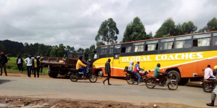 Two Injured in Global Bus Crash, Driver Flees